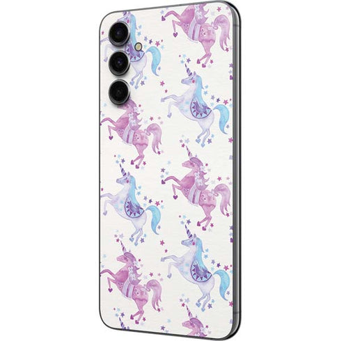 Cat Coq Purple Unicorns Galaxy A14 5G Skin